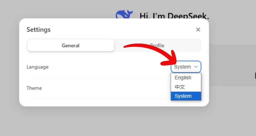 choose your desired language