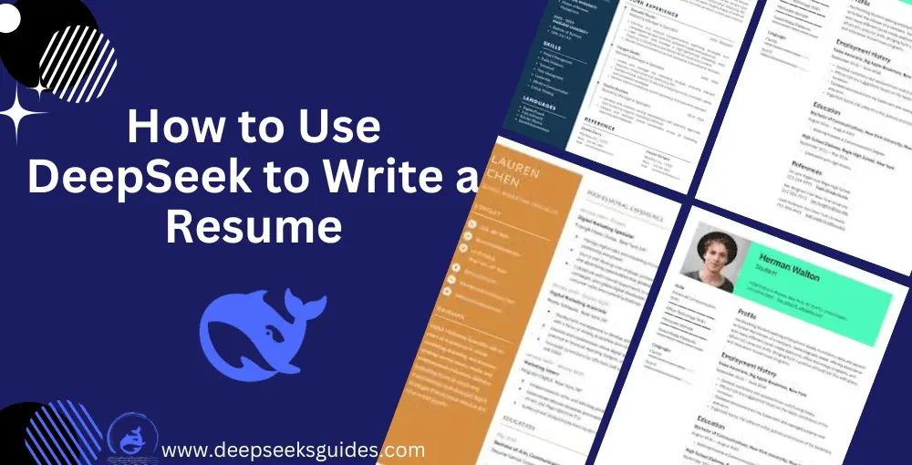 how to use DeepSeek to write a resume