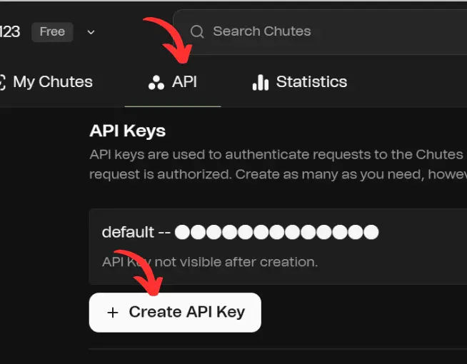 Get Your Chutes API Key